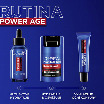 Men Expert Power Age Multi-Action Serum - Multifunkčné sérum s kyselinou hyalurónovou
